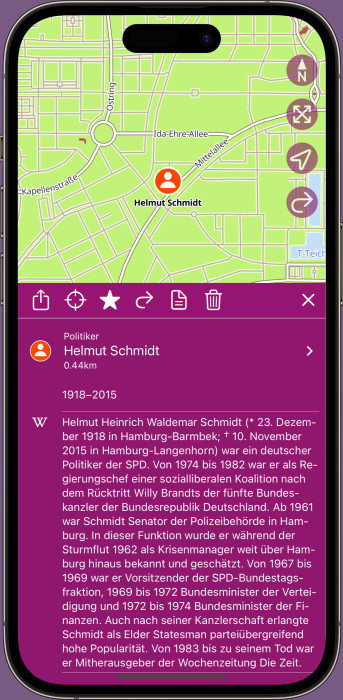App Friedhof Ohlsdorf Info Sheet Helmut Schmidt